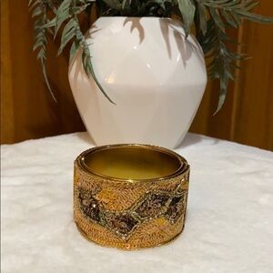 Costume Jewelry Vintage Sequin Gold Bracelet‎